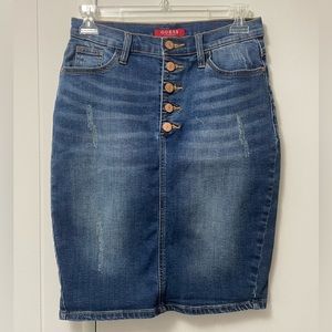 Guess jeans skirt, size 26, great condition.